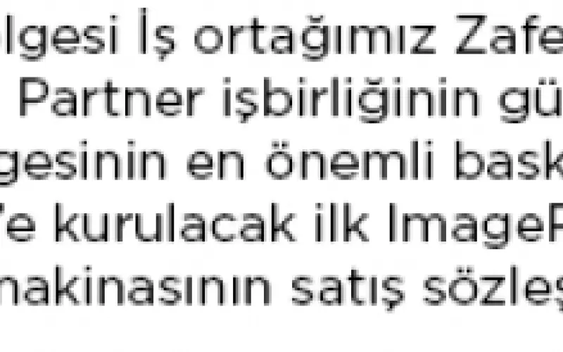 Zafer Büro-Canon İşbirliği